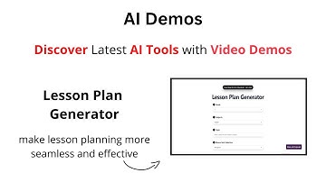 Revolutionize Your Teaching with Our Lesson Plan Generator | Lesson Plan Generator Demo