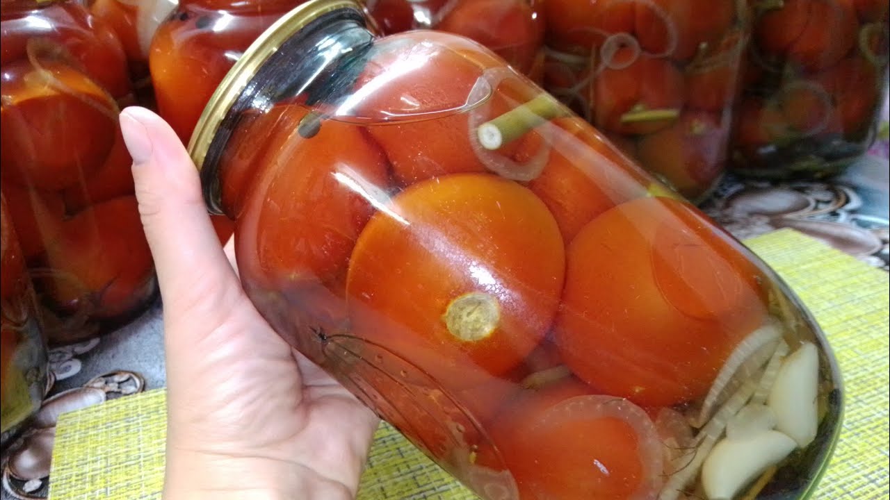 Пальчики оближешь / Помидоры на зиму без уксуса - YouTube