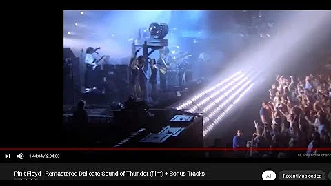Pink Floyd -  Delicate Sound of Thunder (film) + B...
