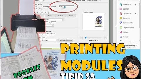 HOW TO PRINT A DOCUMENT AS A BOOKLET |TIPID SA BOND PAPER|TagalogTutorial | CAM Official Tutorial |