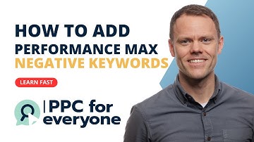 Performance Max Add Negative Keywords Google Ads