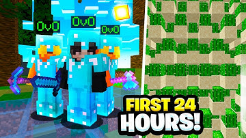 MY *INSANE* FIRST 24 HOURS ON MINECADIA! | Minecraft Factions | Minecadia [1]
