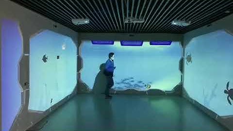 Immersive classroom use laser touch module 4 walls interactive finger touch 60fps fast responds