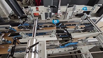 800 model high speed folder gluer testing E flute lock bottom box