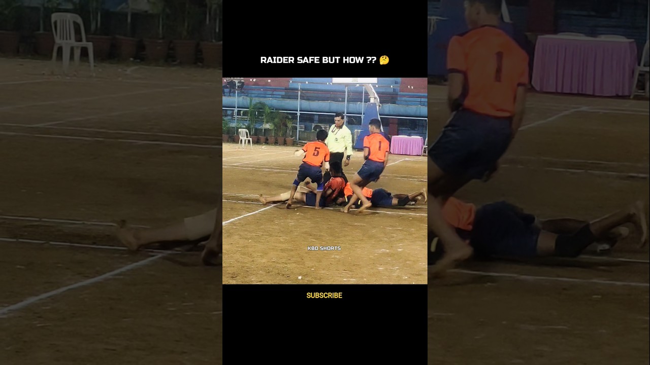 RAIDER SAFE BUT HOW....?? 🤔 #shorts #kabaddi #kabbadi #kabadi