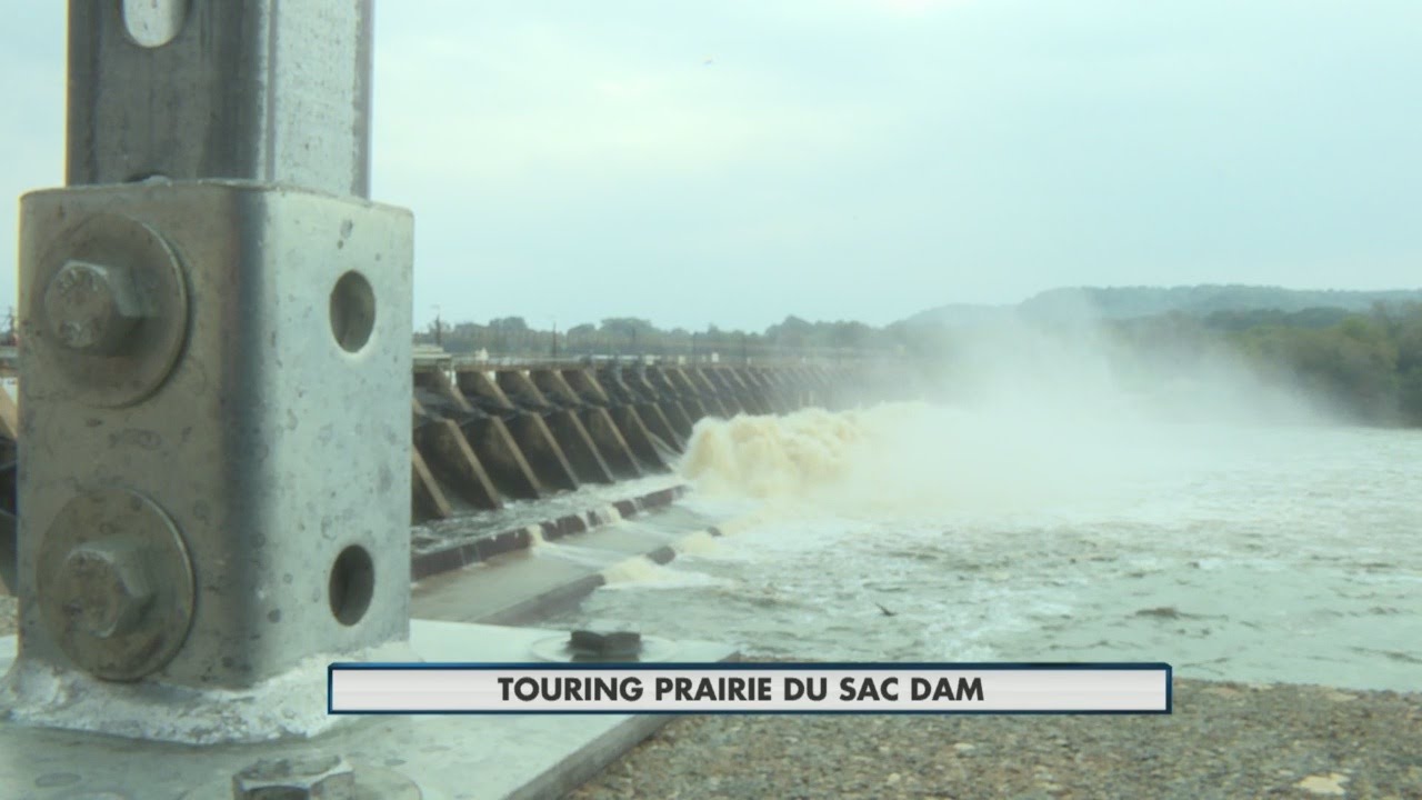 People tour Prairie du Sac Dam YouTube