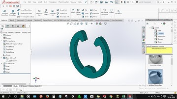 How to design E Clip in solidworks