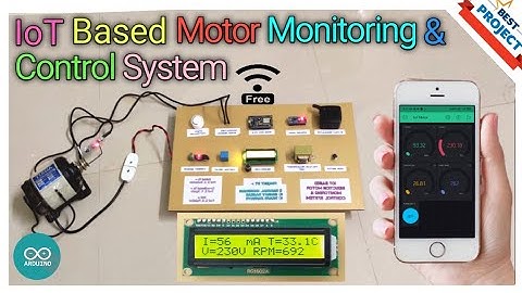 11. IoT🌐 Based Motor Monitoring & Control System | Current | Voltage | RPM🛞 | Temp🌡️| Control | 2024