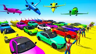 Desafio na Rampa com Carros! Epic Stunt Race Challenge on Super Cars, Bikes, Boats and Planes GTA V