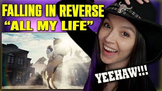 Yeehaw Metal ?? Falling In Reverse - 'All My Life (feat. Jelly Roll)' | FIRST TIME REACTION