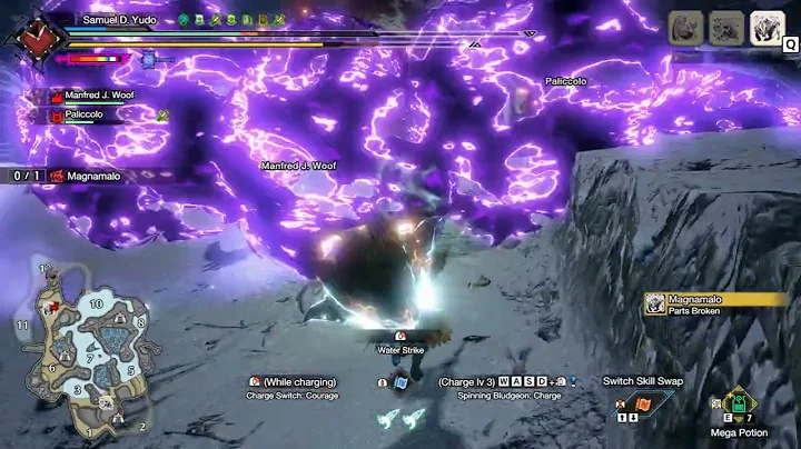 MHR Sunbreak solo courage hammer Magnamalo 6'56 | Every monster under 10 minutes part 15