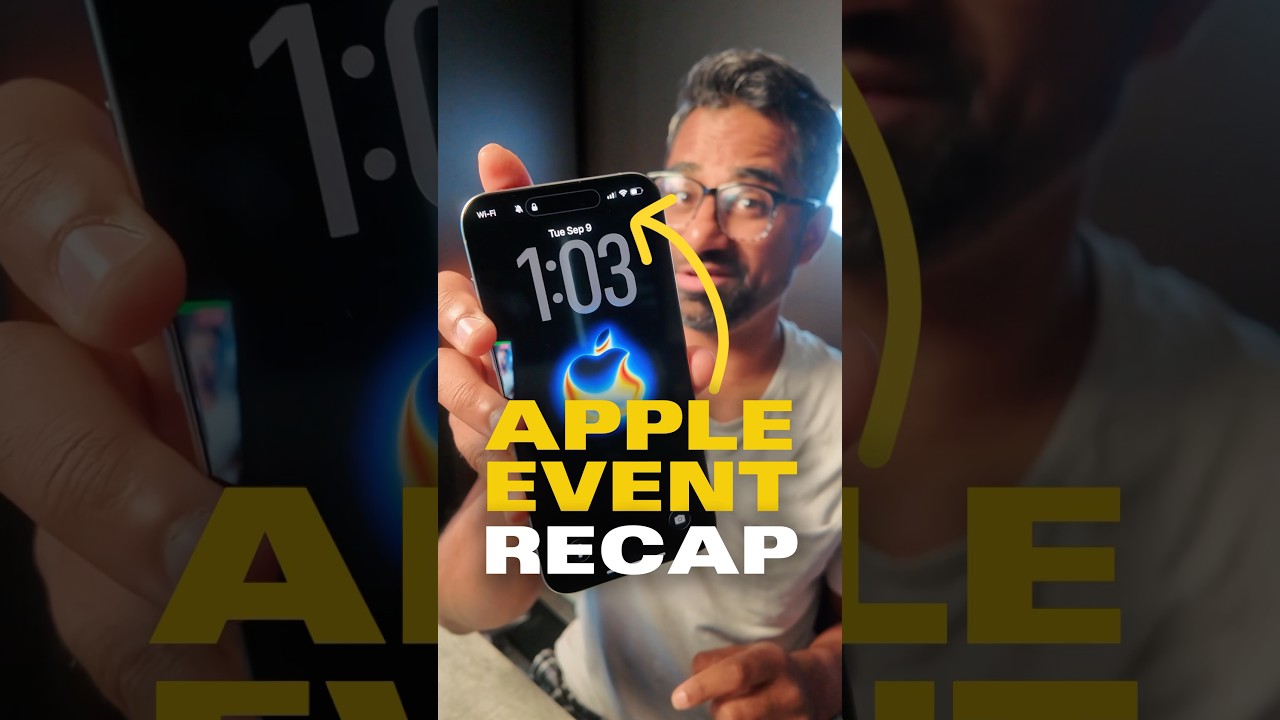 Apple Event 2025 RECAP Under 2 MINUTES! 🤯 [iPhone Air, Airpods Pro 3, & MORE!]