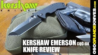 Kershaw Emerson CQC-8K Tanto Framelock Folding Knife Review | OsoGrandeKnives