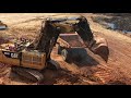 Cat Excavator 6040 Working And Cabin View