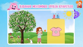 İlkbahar Mevsimi Ve İlkbahar Mevsiminde Giyilen Kıyafetler Çocuklar İçin Eğitici Video