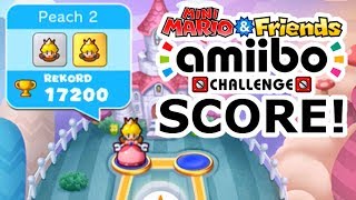 Balloon Float Castle Peach 2 Record 17200 Mini Mario & Friends Amiibo Challenge