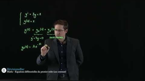 [RévisionsBac.com] - Equation différentielle du premier ordre (second membre constant)