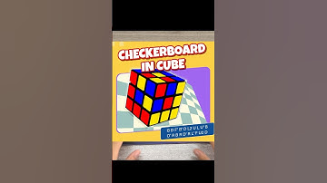 Easy Pattern on Rubiks cube 3x3 tutorial | checkerboard pattern | #rubikscube #cubing #rubik