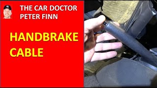 How to adjust Handbrake cable Toyota Avensis. 2003 to 2008