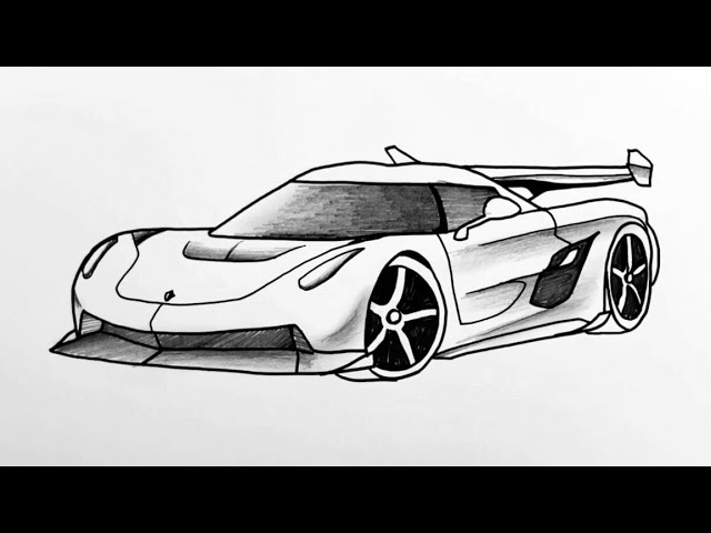 drawing of sports cars - Clip Art Library