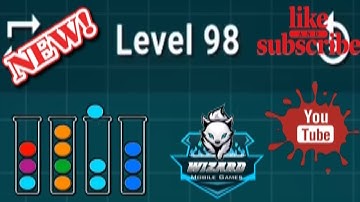 Ball Sort Puzzle Level 98 Color Sorting Games Level 098