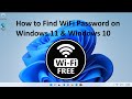 How to Find WiFi Password on Windows 11 &amp; Windows 10 ! Find Wifi Password Using CMD (Command Prompt)