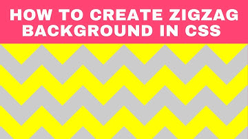 How to create a ZigZag background using CSS Gradients