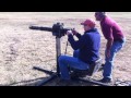 Firing the M134 Minigun