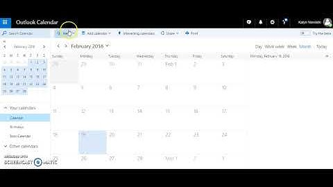 OneDrive Calendar Training Video