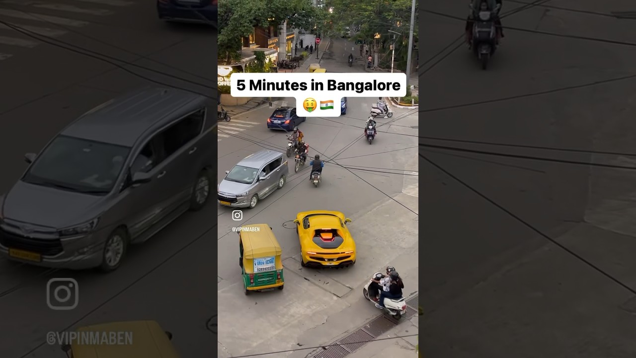5 Minutes in Bangalore City  Supercars  Bangalore  India