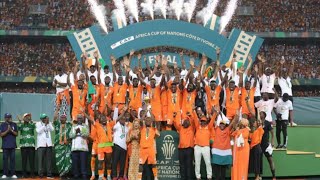 ⁣IVORY COAST WIN THIRD AFCON. WILD CELEBRATION AFTER 90MINS AND TROPHY PRESENTATION