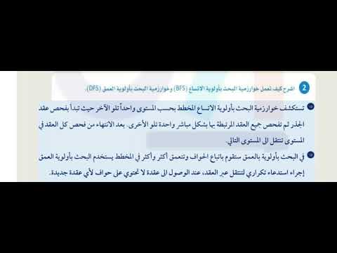 اشرح كيف تعمل خوارزمية البحث بأولوية الاتساع  وخوارزمية البحث بأولوية العمق 