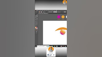 Gradient mesh eye adobe illustrator 2024 #adobeillustrator #shorts ❤️🫰