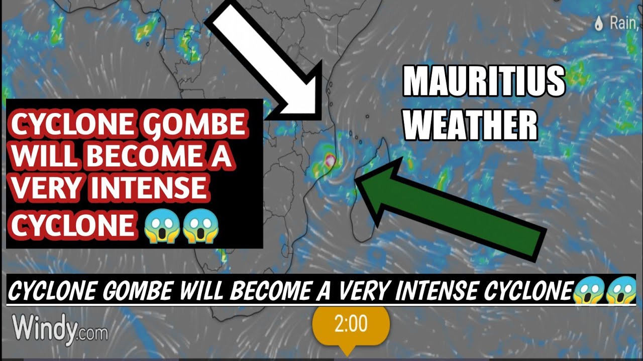 MAURITIUS WEATHER//CYCLONE GOMBE UPDATE//LIVE SATELLITE OF CYCLONE GOMBE//MUST WATCH !!