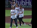 The Maine Throws Out First Pitch at Arizona Diamondbacks Game