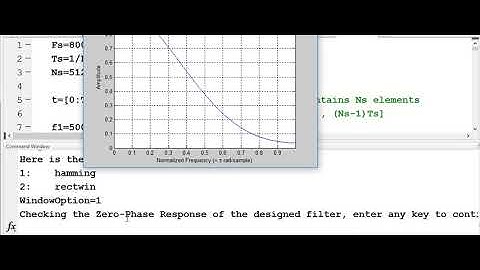 FIR-Filter designing Matlab code