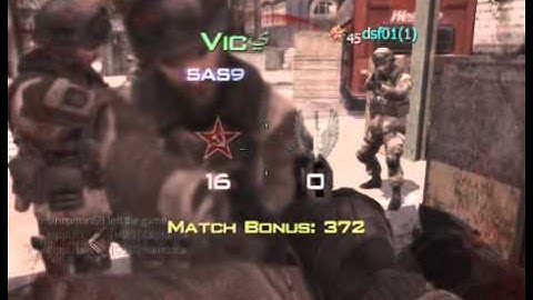 Insane MW3 infected killcam