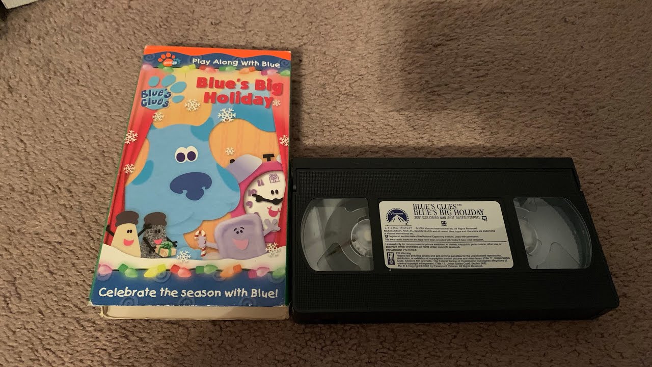 Blues Clues Blues Big Holiday Vhs Opening To Blue S Clues Blue S Big ...