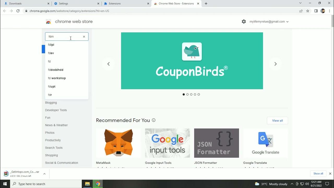 How to add FDM extension in google chrome browser ADD FREE DOWNLOAD