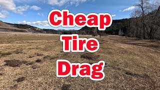 ERASE Gopher and Mole Hills with Recycled Tire Drag