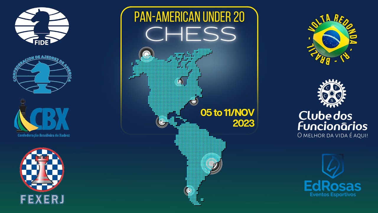 LIVE - U20 Pan-American Chess Championship 2023 - Round 1 