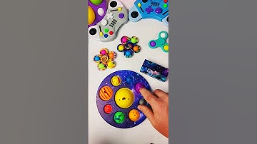 Galaxy Spinner Fidget Toy Unsolved Infinity Cube 🎮#popitfidget