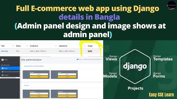 Django Full E-commerce web app in Bangla | Admin panel design and product