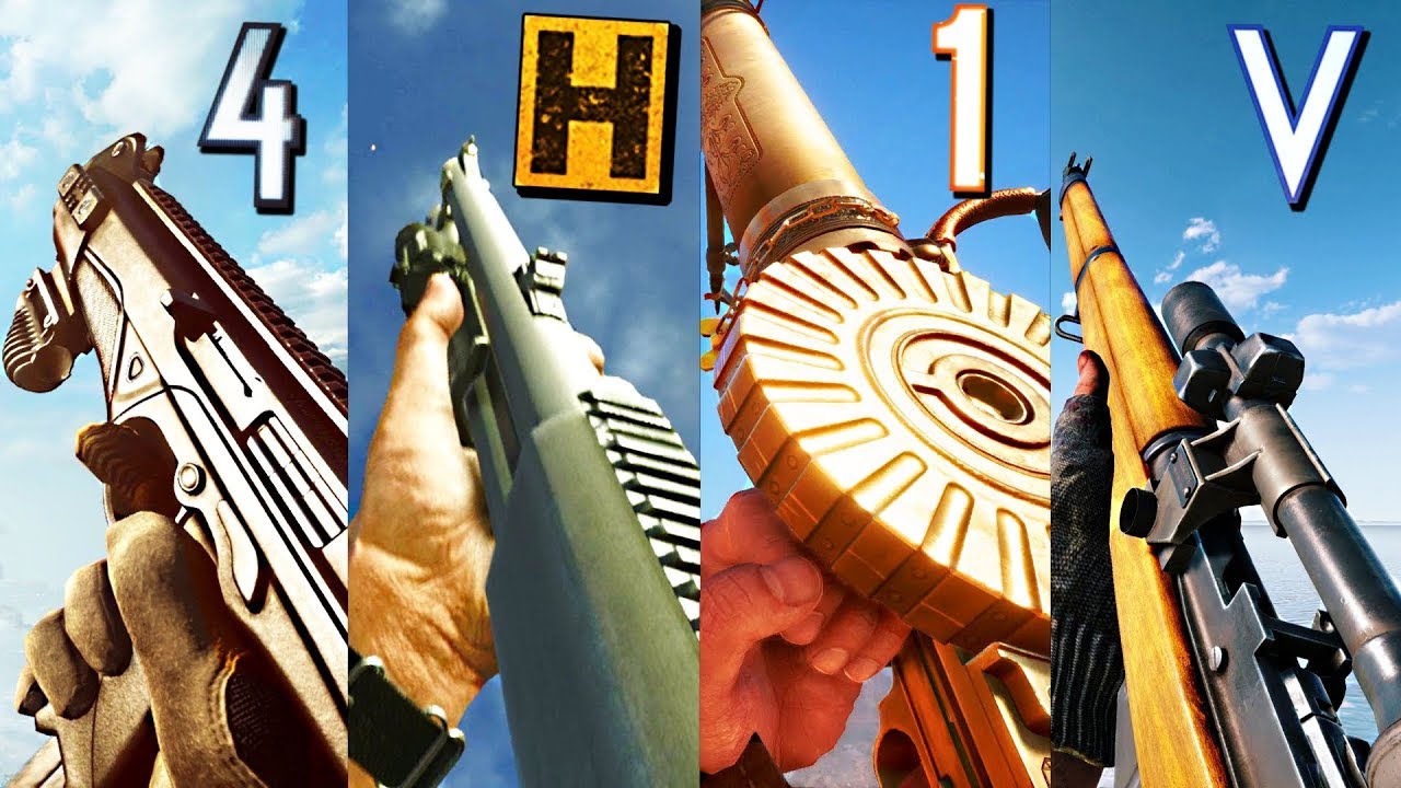 Playing With The BEGINNER Guns In Different Battlefield Games 2019 YouTube