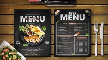 Hướng dẫn thiết kế Menu nhà hàng bằng Photoshop | Hải Thanh Design