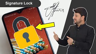 Signature lock screen for android mobile 2024 screenshot 3