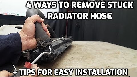 4 WAYS TO REMOVE A STUCK RADIATOR HOSE PLUS HOW TO INSTALL A NEW RADIATOR HOSE WITHOUT MUCH EFFORT