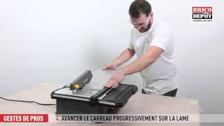 Comment Couper Du Grès Cérame Avec Un Coupe-Carreau Électrique 6 Étapes Simples Avec Brico Dépôt