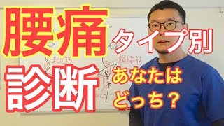 腰痛タイプ別診断!反り腰、猫背あなたはどっち? 腰痛タイプ別診断!反り腰、猫背あなたはどっち?