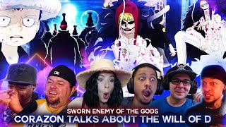 Corazon Talks About The Will Of D ! Sworn Enemy of The Gods ! Reaction Mashup